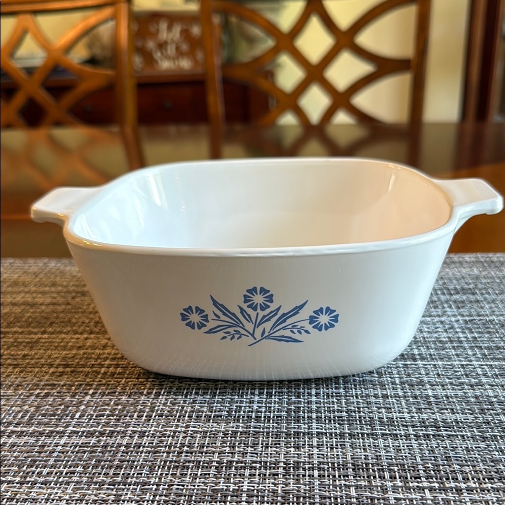Corningware White and Blue Cookware